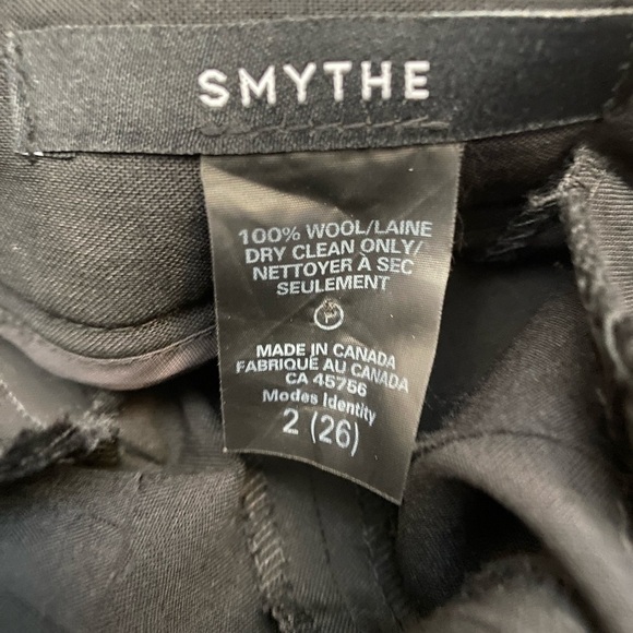 Smythe Women’s Size 2 Black Lightweight Wool Ruched Pants - Picture 5 of 9